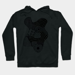 Fish Zentangle Pattern Ink Art Hoodie